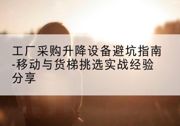 大通移动式升降机怎么选-工厂采购升降设备避坑指南-移动与货梯挑选实战经验分享